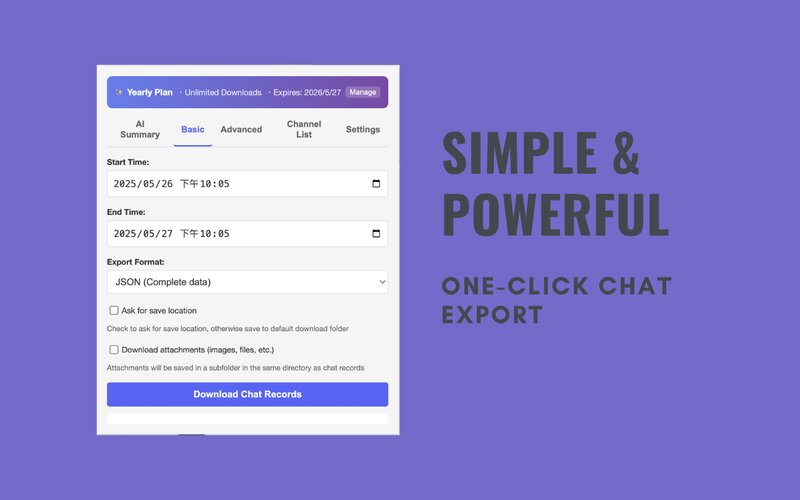 Export Options